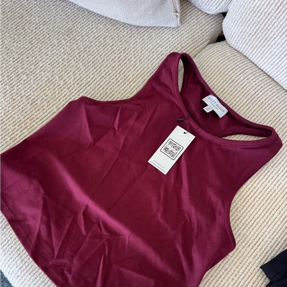 Ripley Rader Elderberry Ponte Knit Tank Top